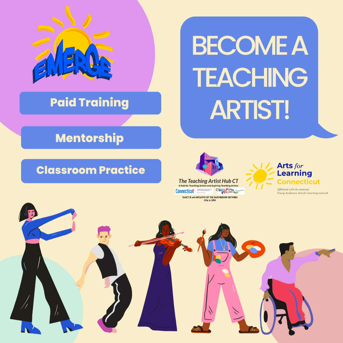 “Emerge” – Training and mentorship program for emerging Teaching Artists